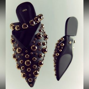 Embellished Flat Mules